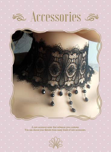 【即日発送】レースチョーカー《可愛いコスプレ小物》【Malymoon/マリームーン】【choker11】