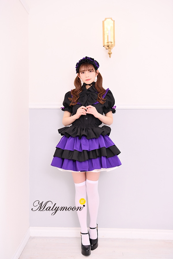 【取り寄せ】【レビュー投稿で白ニーハイプレゼント】完全受注オーダー高級メイド服《かわいいコスプレ4点セット》【odrm8173】