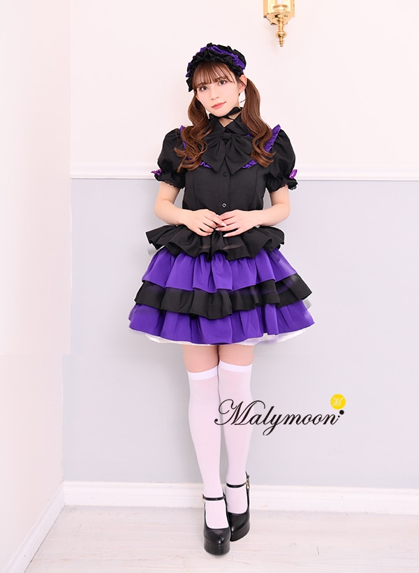 【取り寄せ】【レビュー投稿で白ニーハイプレゼント】完全受注オーダー高級メイド服《かわいいコスプレ4点セット》【odrm8173】