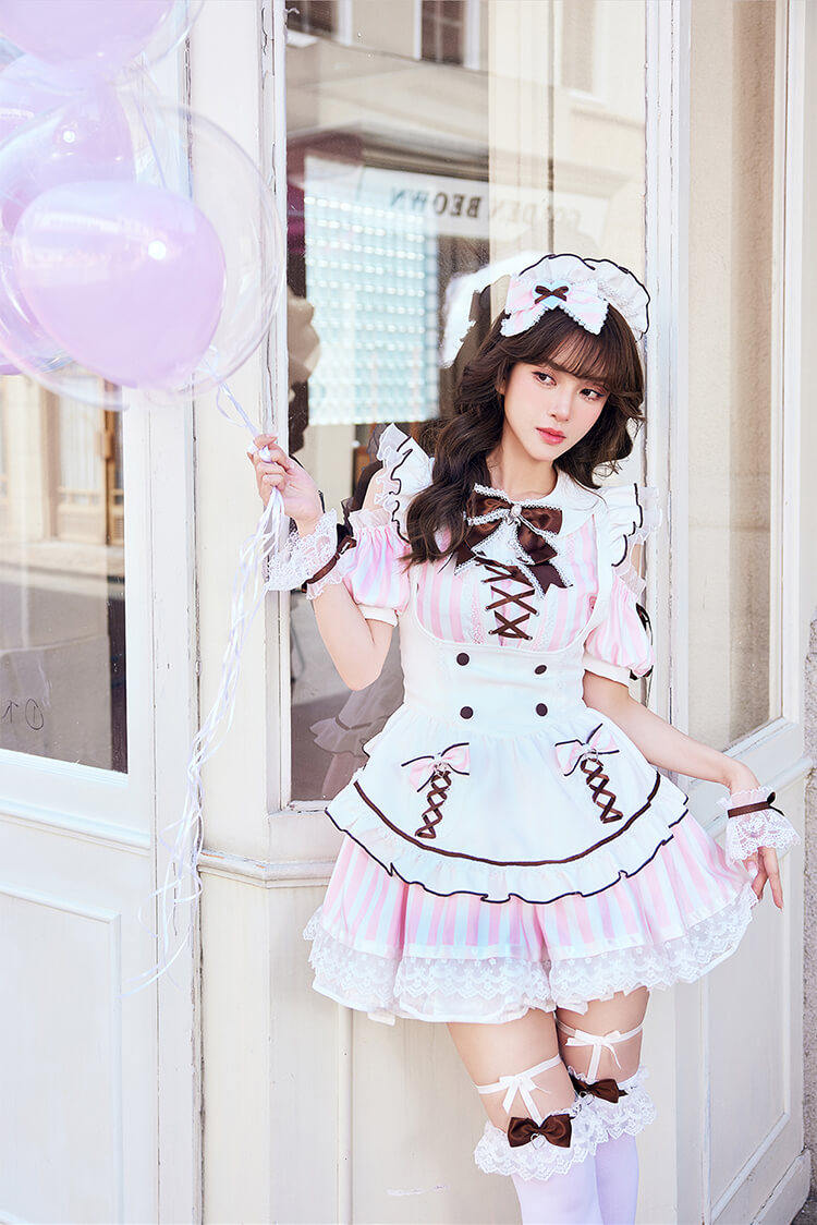 【即日発送】パレットショコラキャンディメイド《オリジナルコスプレ9点セット》【Malymoon/マリームーン】【CS25134】