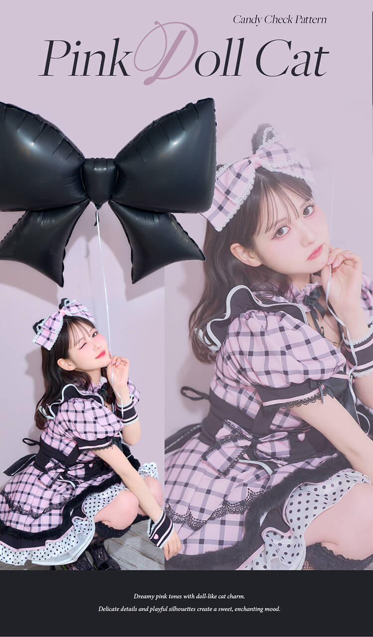 即日発送】ピンクメアドールキャット《ハロウィンコスプレ11点セット