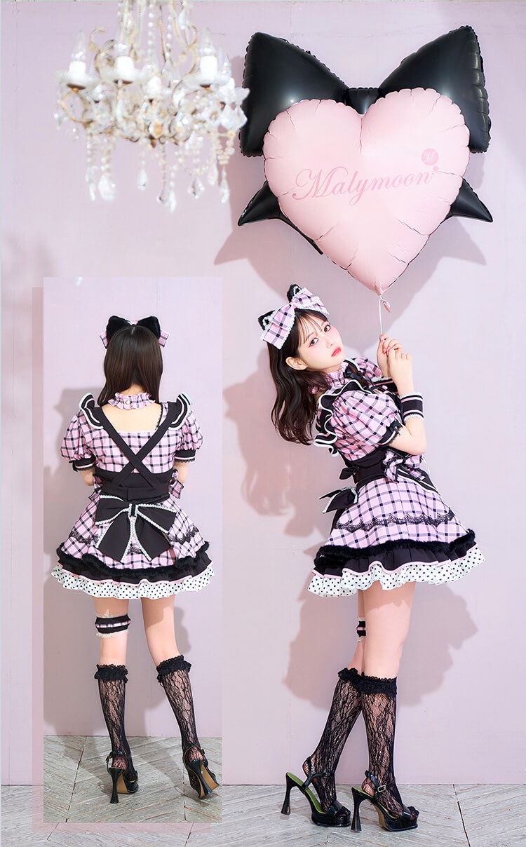 即日発送】ピンクメアドールキャット《ハロウィンコスプレ11点セット