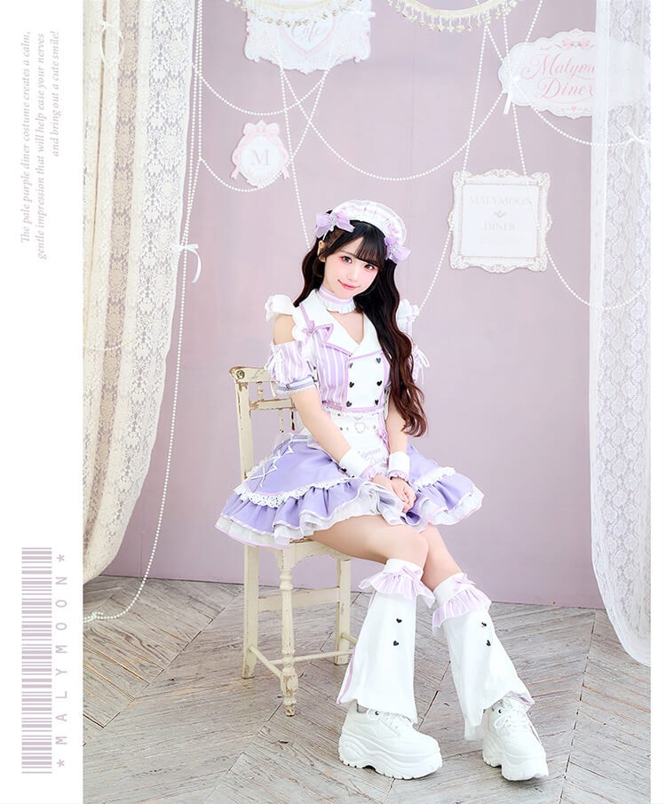 【予約-10月上旬頃より順次発送予定】【iLiFE!×Malymoonスペシャルコラボ】ラブポップダイナー《ハロウィンコスプレ8点セット》【Malymoon/マリームーン】【CS26096】