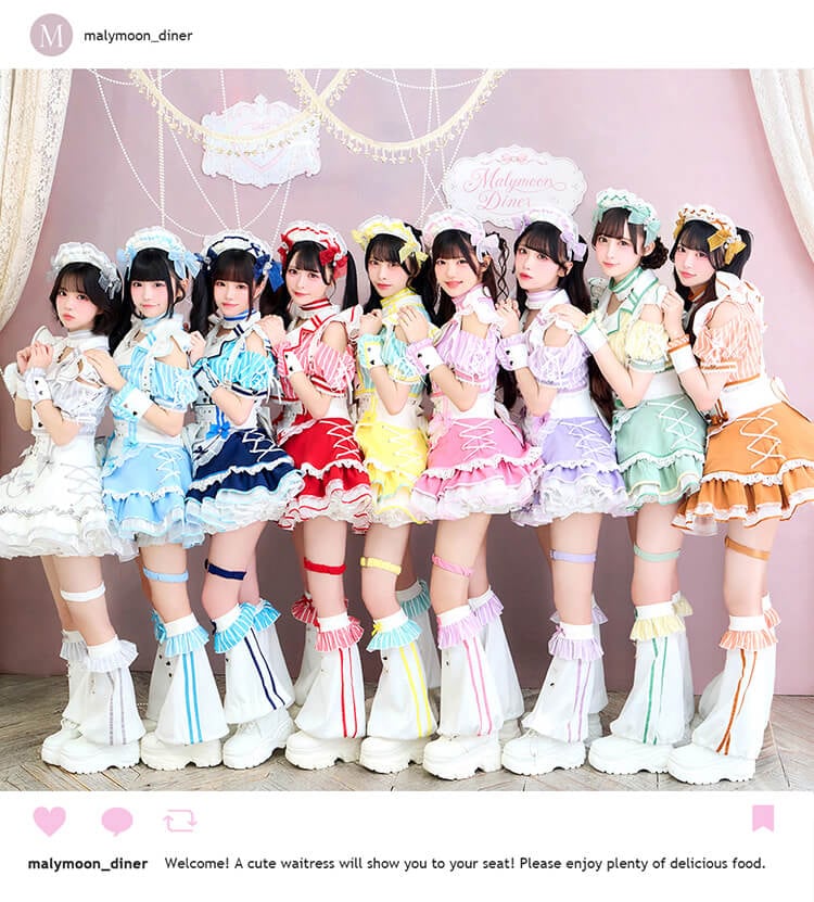 【予約-10月上旬頃より順次発送予定】【iLiFE!×Malymoonスペシャルコラボ】ラブポップダイナー《ハロウィンコスプレ8点セット》【Malymoon/マリームーン】【CS26096】