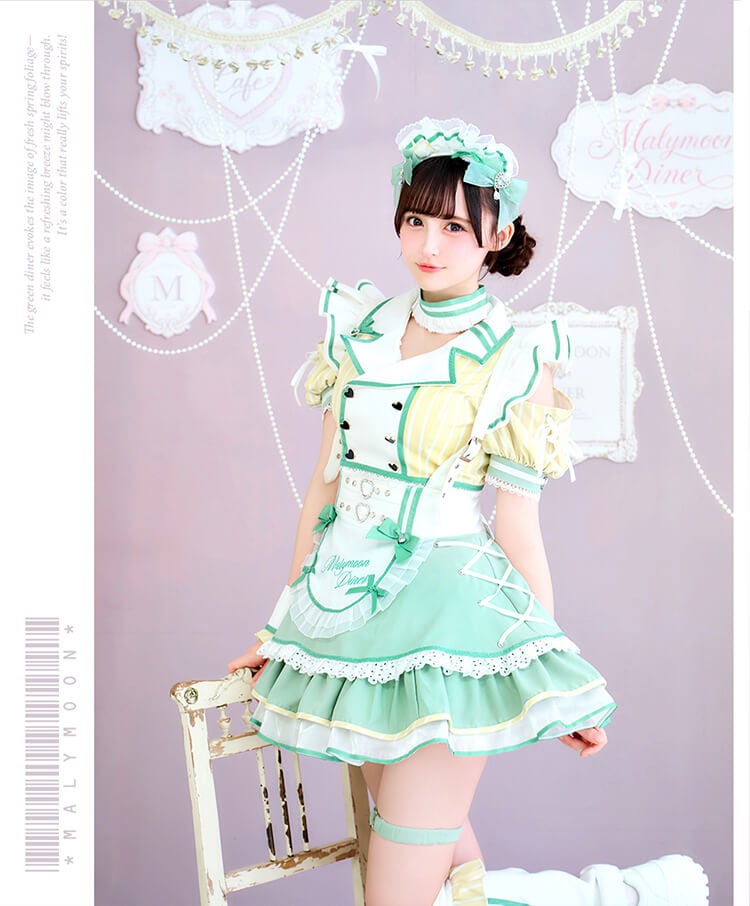 【予約-10月上旬頃より順次発送予定】【iLiFE!×Malymoonスペシャルコラボ】ラブポップダイナー《ハロウィンコスプレ8点セット》【Malymoon/マリームーン】【CS26096】