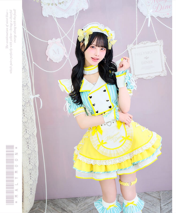 【予約-10月上旬頃より順次発送予定】【iLiFE!×Malymoonスペシャルコラボ】ラブポップダイナー《ハロウィンコスプレ8点セット》【Malymoon/マリームーン】【CS26096】