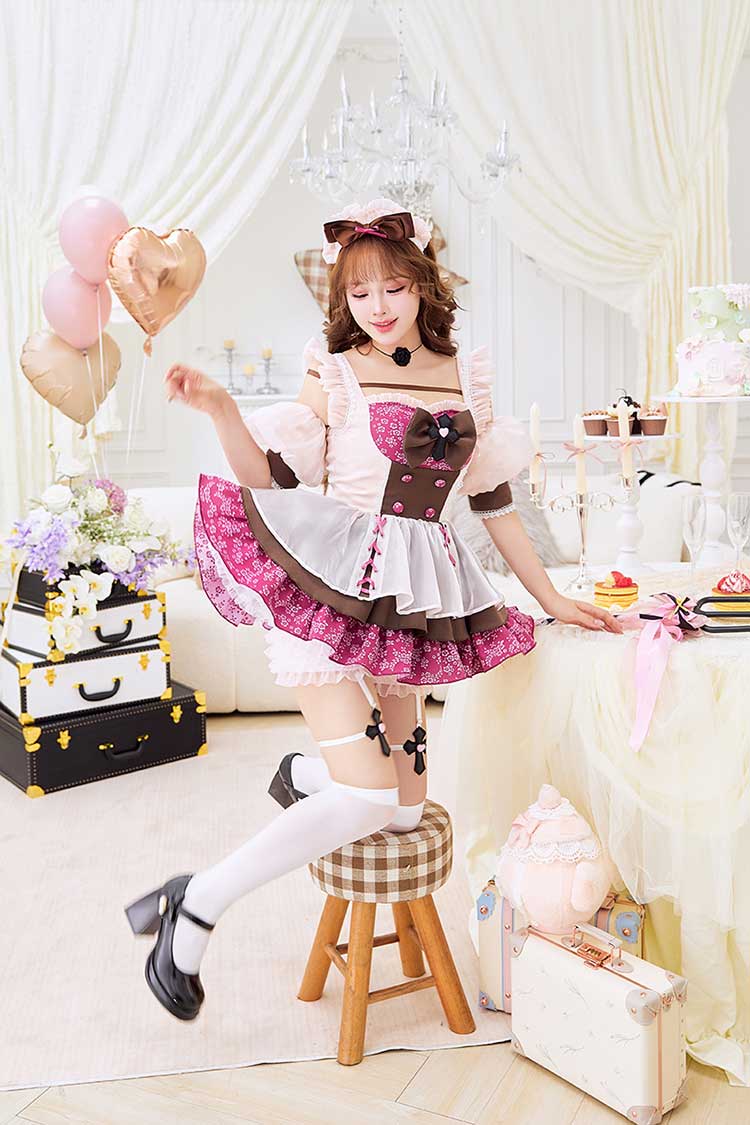 【即日発送】アンティークブルームメイド《オリジナルコスプレ9点セット》【Malymoon/マリームーン】【CS25203】