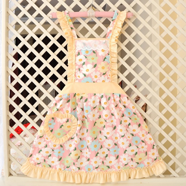 ネコポス送料無料 おしゃれフリルエプロン 可愛いエプロン1点セット Malymoon マリームーン 80 52 エプロン Apron Malymoon マリームーン オフィシャルウェブストア