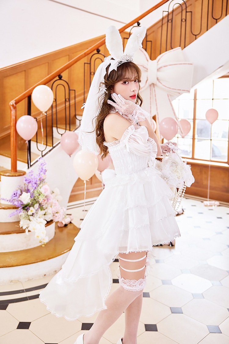 【予約-4月下旬頃より順次発送予定】マリアージュレースバニードレス《オリジナルコスプレ14点セット》【Malymoon/マリームーン】【CS26001】