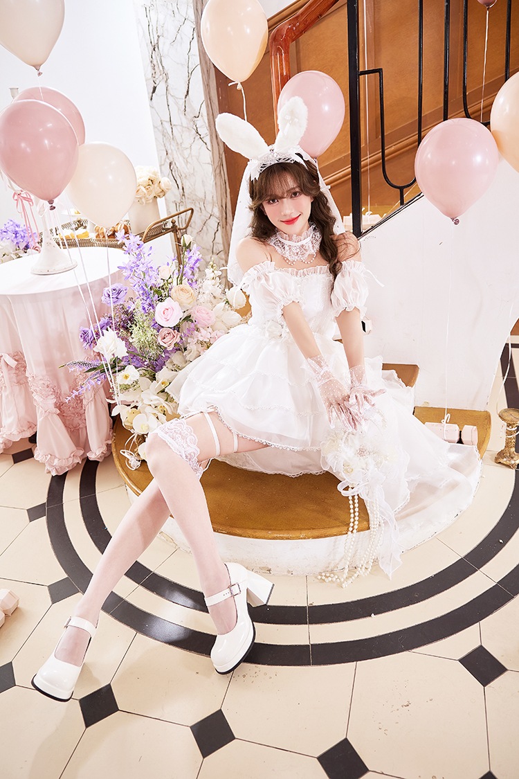 【予約-4月下旬頃より順次発送予定】マリアージュレースバニードレス《オリジナルコスプレ14点セット》【Malymoon/マリームーン】【CS26001】