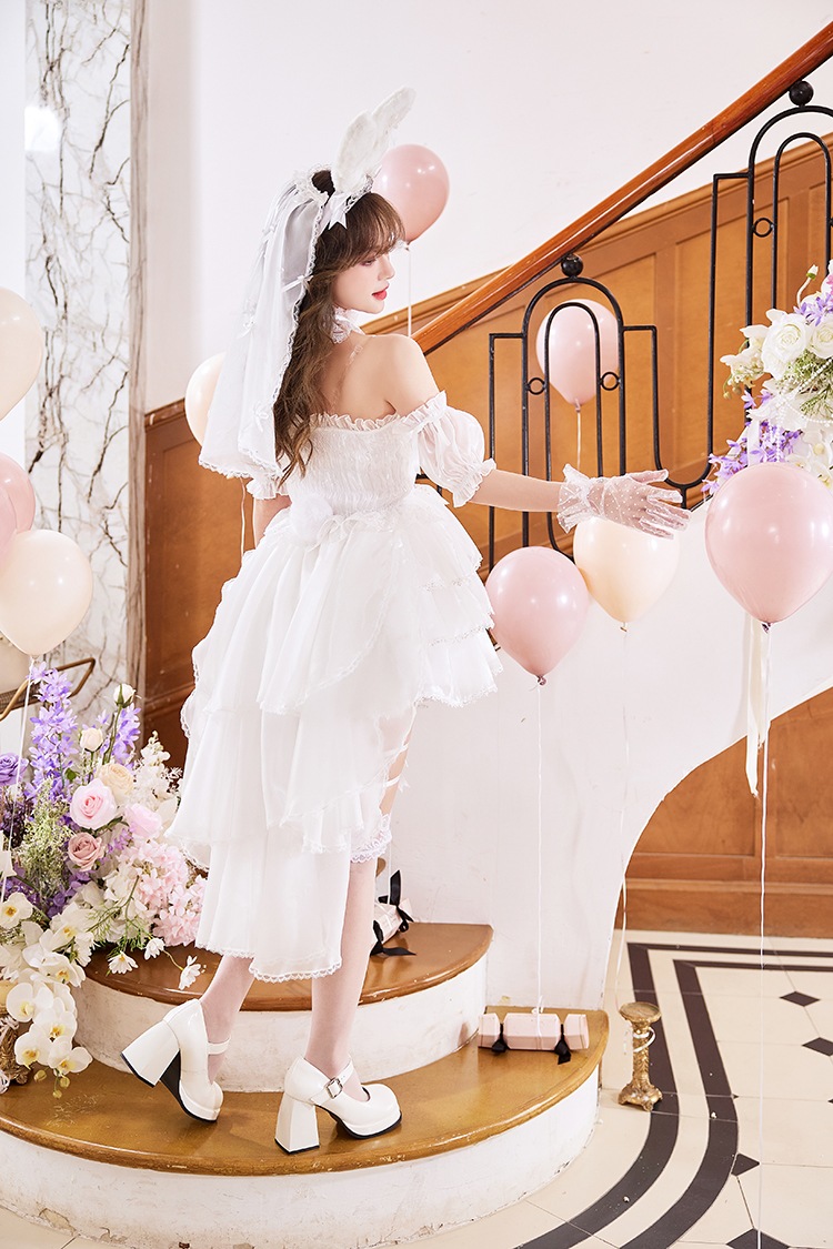 【予約-4月下旬頃より順次発送予定】マリアージュレースバニードレス《オリジナルコスプレ14点セット》【Malymoon/マリームーン】【CS26001】