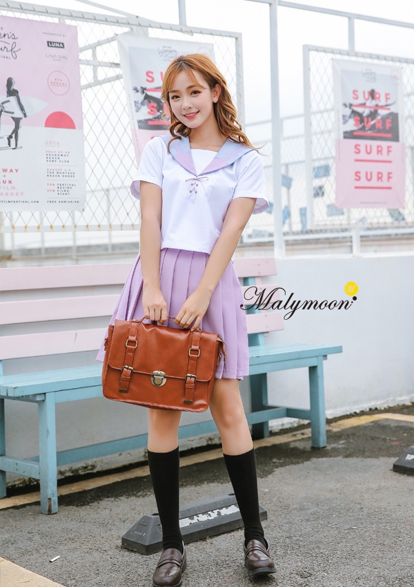 【odr】JK制服/半袖セーラー服女子高生《ハロウィンコスプレ2点セット》【Malymoon/マリームーン】【odr3760】