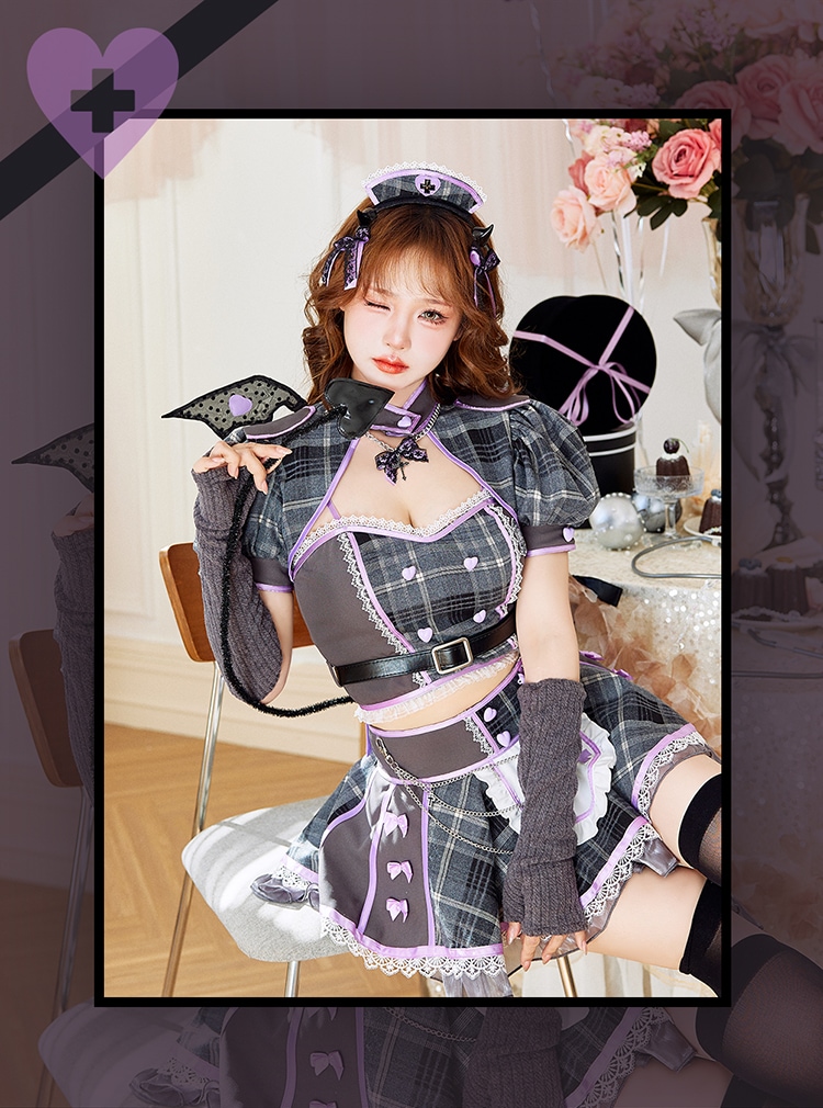 Malymoon デビリッシュチェックナース 即日発送】【姫宮まほれコラボ】デビリッシュチェックナース