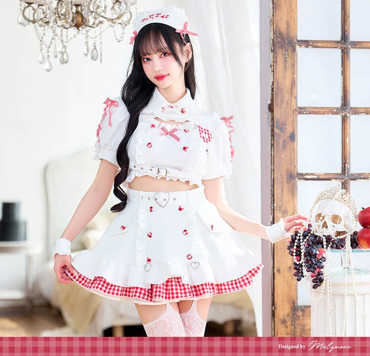 予約-7月上旬頃より順次発送予定】【中村里砂着用】チェリーチェック