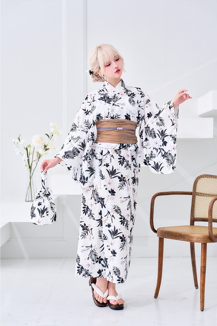 【即日発送】【藤咲凪&Ten着用】京藍ボタニカルフラワー2way浴衣《浴衣4点セット》【Malymoon/マリームーン】【YK2510305-s】【YK2510306-s】