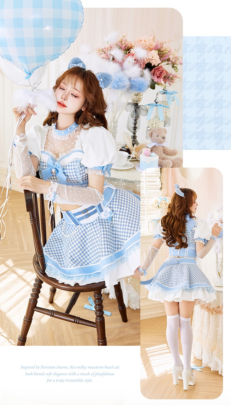 即日発送】【姫宮まほれコラボ】ミルキーマカロンフレンチキャット