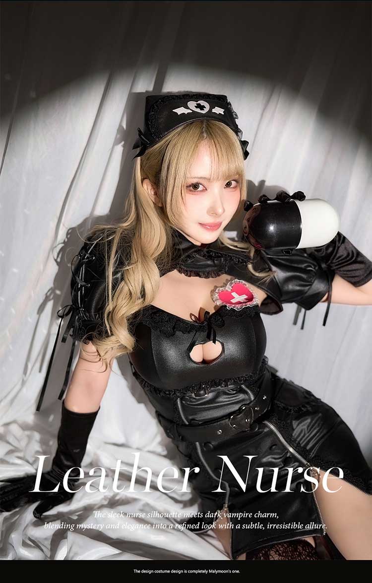 MLサイズは予約】ハートロックレザーヴァンパイアナース《オリジナル