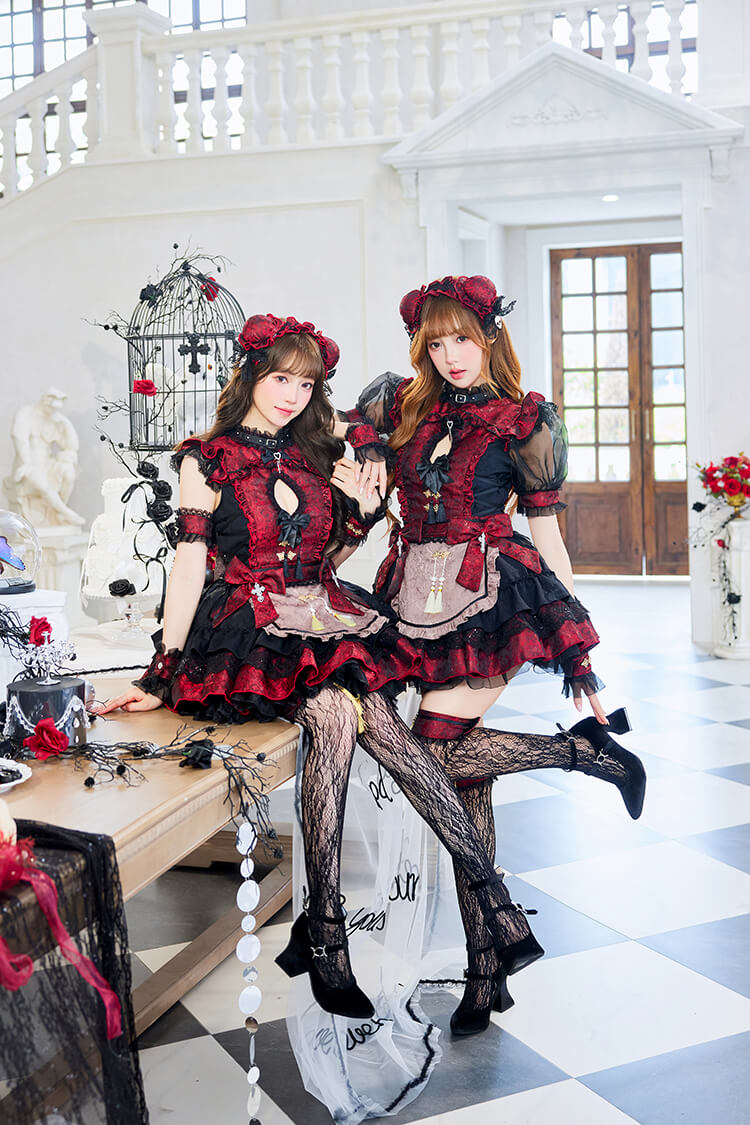 【一部予約】毒リンゴゴシックチャイナ 《ハロウィンコスプレ11-12点セット》【Malymoon/マリームーン】【CS26125】【CS26126】