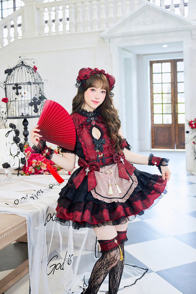 【一部予約】毒リンゴゴシックチャイナ 《ハロウィンコスプレ11-12点セット》【Malymoon/マリームーン】【CS26125】【CS26126】