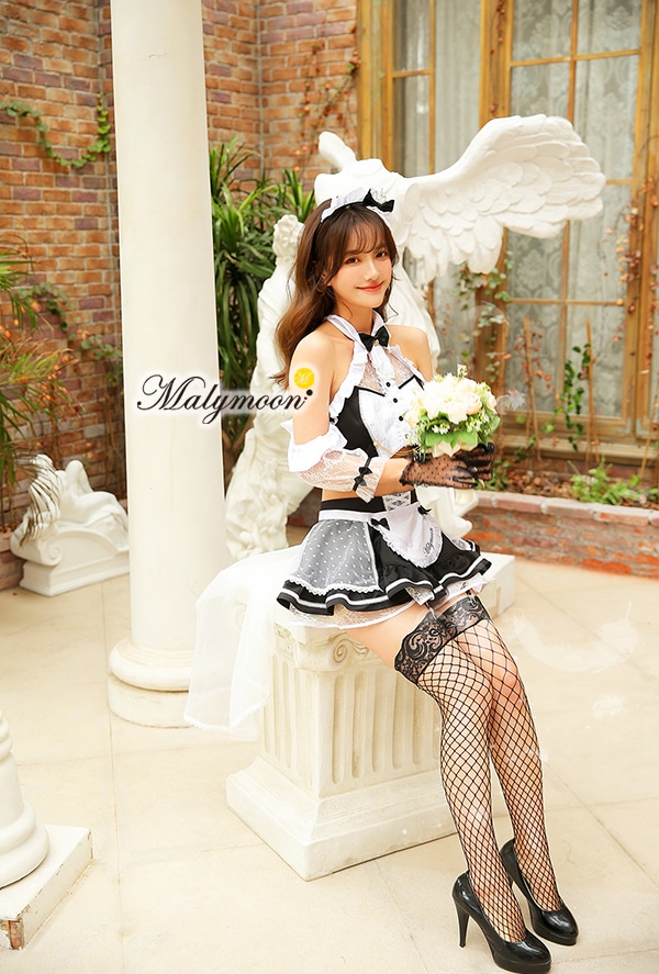 【即日発送】ドレスメイド《ハロウィンコスプレ6点セット》【Malymoon/マリームーン】【9529】