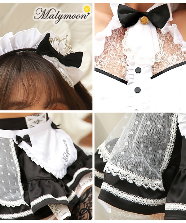 【即日発送】ドレスメイド《ハロウィンコスプレ6点セット》【Malymoon/マリームーン】【9529】