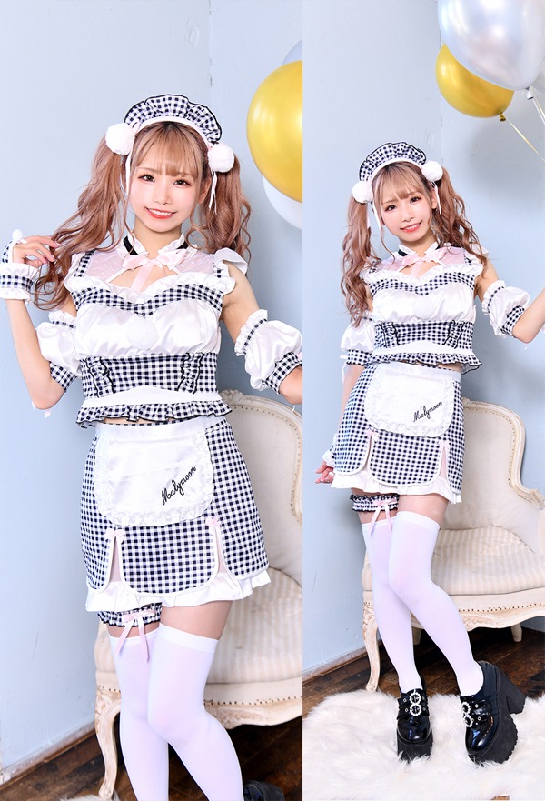 【即日発送】【姫宮まほれコラボ】ポンポンファーメイド《ハロウィンコスプレ8点セット》【Malymoon/マリームーン】【9565】