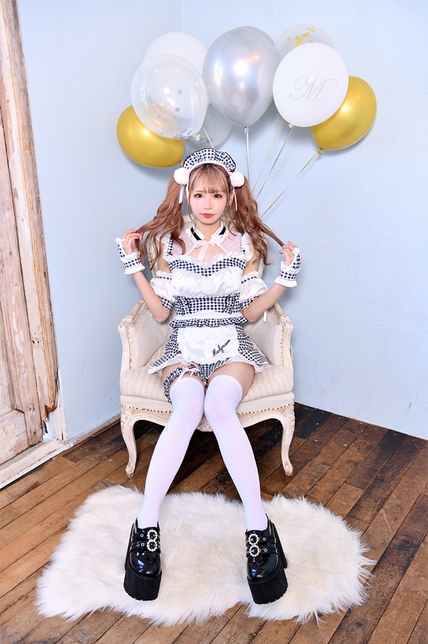 【即日発送】【姫宮まほれコラボ】ポンポンファーメイド《ハロウィンコスプレ8点セット》【Malymoon/マリームーン】【9565】