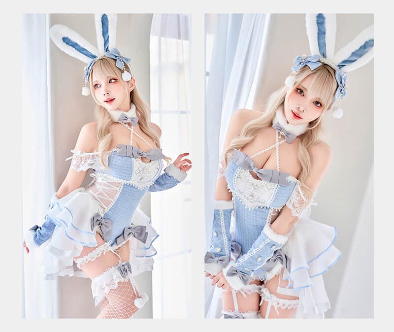 【即日発送】ベルチュールツイードバニー《ハロウィンコスプレ8点セット》【Malymoon/マリームーン】【CS25099】 