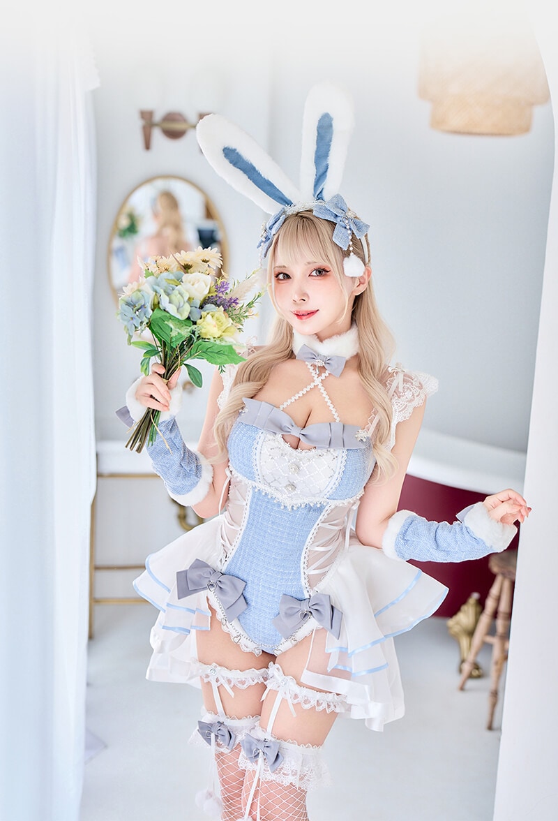 【即納】ベルチュールツイードバニー　Malymoon/マリームーン　ピンク 予約-10月20日頃より順次発送予定】ベルチュールツイードバニー