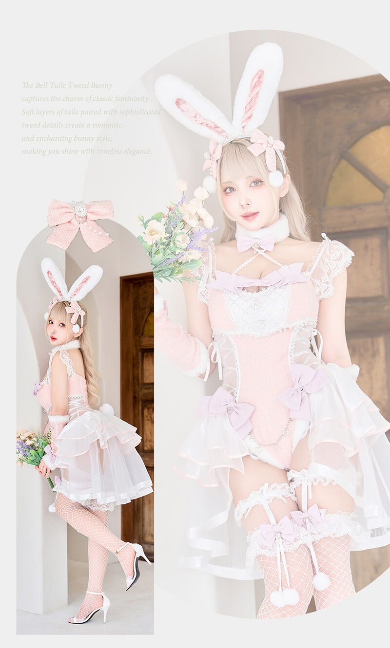 【即日発送】ベルチュールツイードバニー《ハロウィンコスプレ8点セット》【Malymoon/マリームーン】【CS25099】 