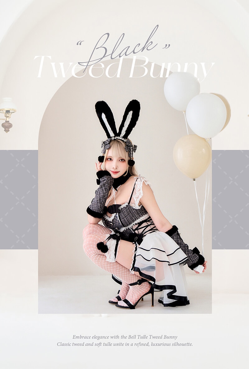 【即日発送】ベルチュールツイードバニー《ハロウィンコスプレ8点セット》【Malymoon/マリームーン】【CS25099】 