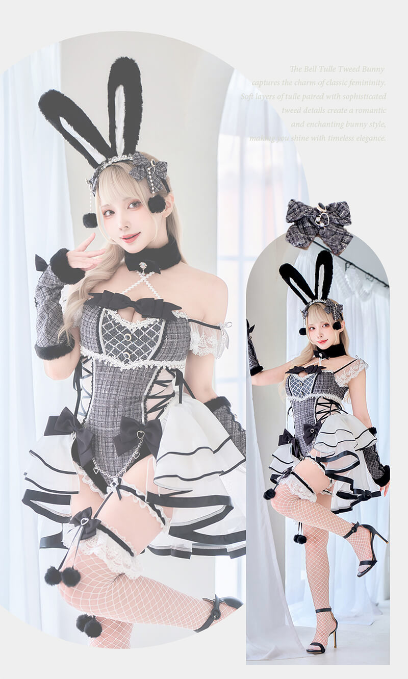 【即日発送】ベルチュールツイードバニー《ハロウィンコスプレ8点セット》【Malymoon/マリームーン】【CS25099】 