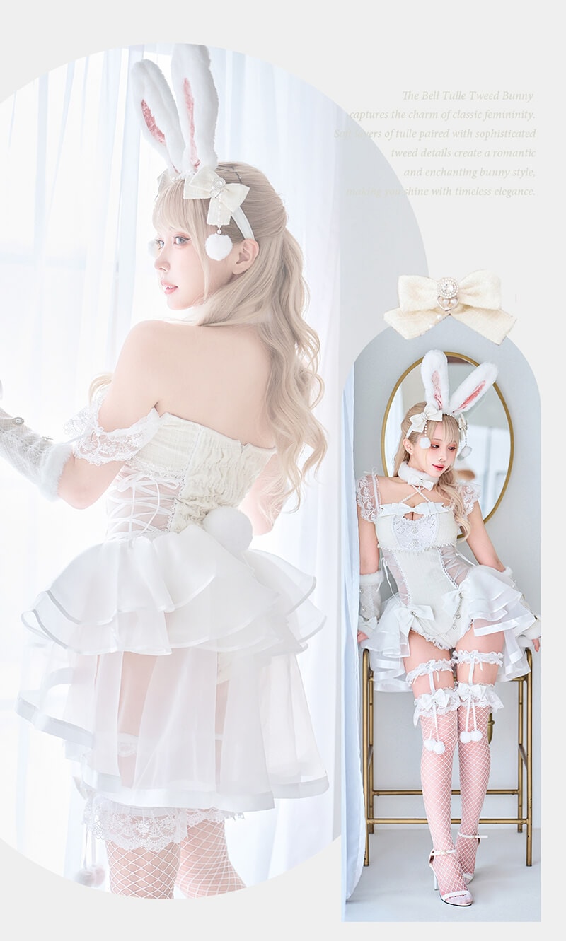 【即日発送】ベルチュールツイードバニー《ハロウィンコスプレ8点セット》【Malymoon/マリームーン】【CS25099】 