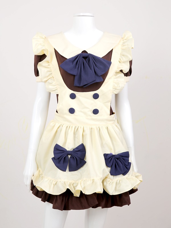 【取り寄せ】【レビュー投稿で白ニーハイプレゼント】完全受注オーダー高級メイド服《かわいいコスプレ6点セット》【odr8112】