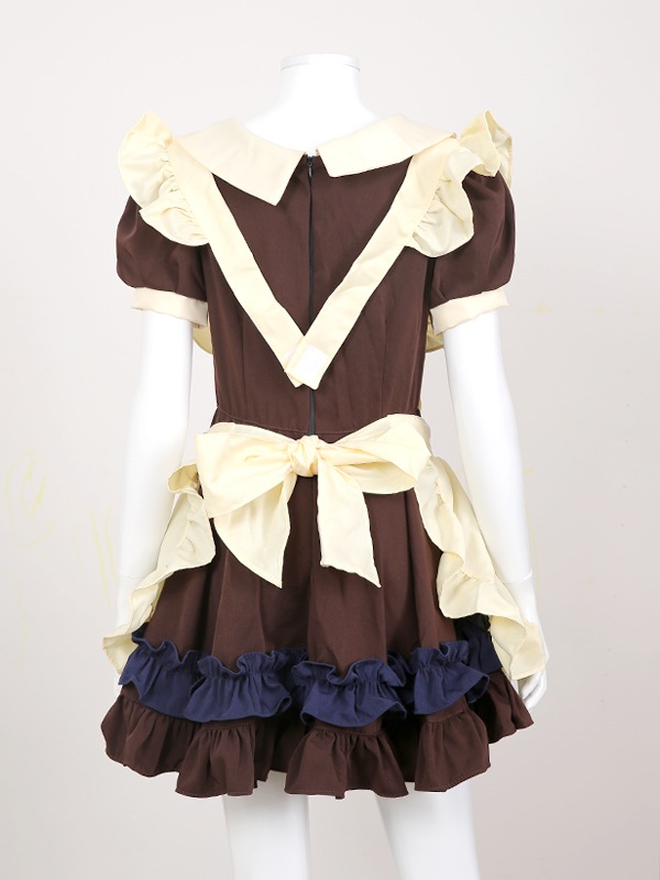 【取り寄せ】【レビュー投稿で白ニーハイプレゼント】完全受注オーダー高級メイド服《かわいいコスプレ6点セット》【odr8112】