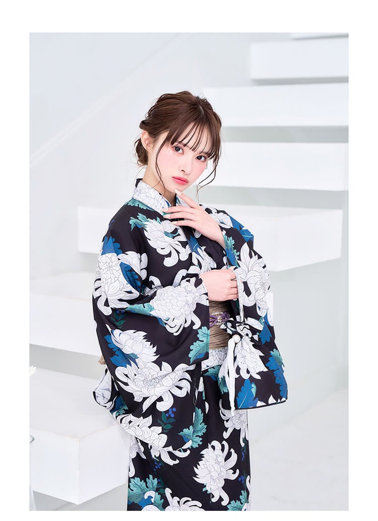 【予約-6月中旬頃より順次発送予定】【藤咲凪&Ten着用】リーフ白菊重ね2way浴衣《浴衣4点セット》【Malymoon/マリームーン】【YK2510319-s】【YK2510320-s】