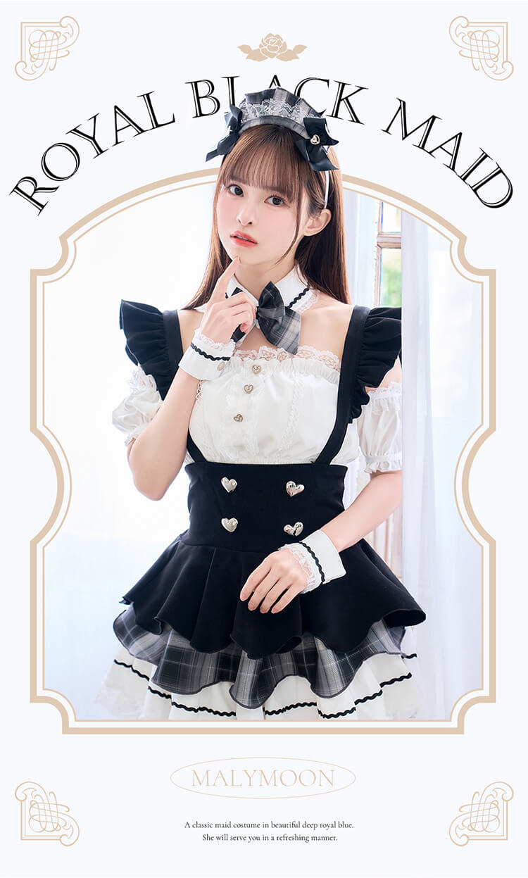 即日発送】【藤咲凪着用】ロイヤルブラックヒロインメイド《オリジナル