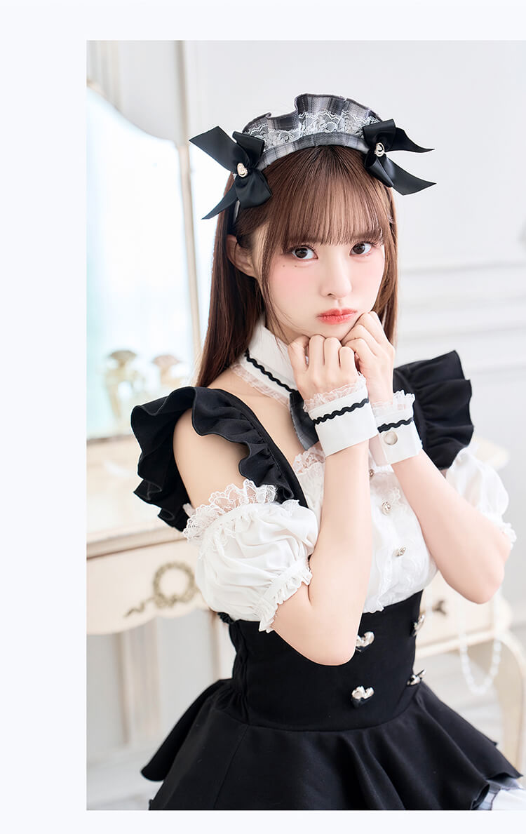 即日発送】【藤咲凪着用】ロイヤルブラックヒロインメイド《オリジナル