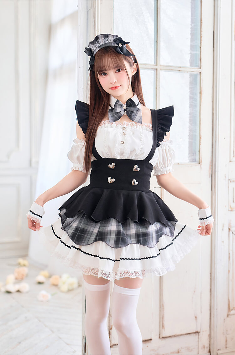 即日発送】【藤咲凪着用】ロイヤルブラックヒロインメイド《オリジナル