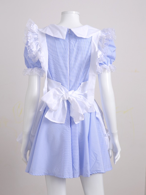 【レビュー投稿で白ニーハイプレゼント】【odr】完全受注オーダー高級メイド服《かわいいコスプレ9点セット》【odr8115】