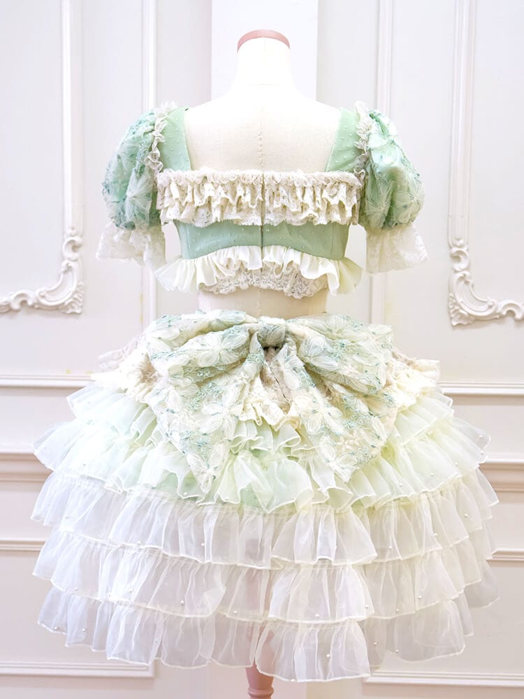 【2～5営業日で発送】【セレモニーコスチューム】ミントシフォンロイヤルドレス【Malymoon/マリームーン】【CC26067】