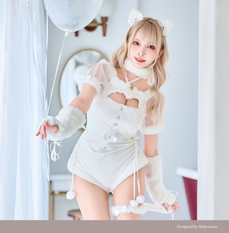 マリームーンキャットコスプレ♡ 一部予約】ファーキャットサンタ《クリスマスコスプレ7点セット