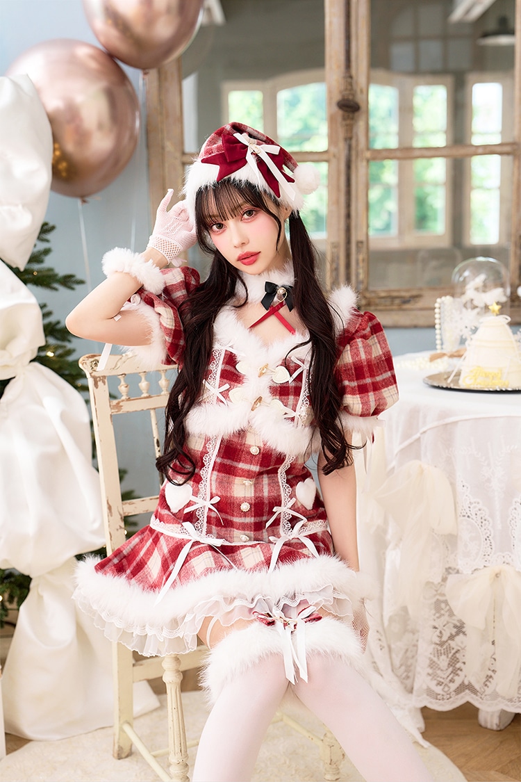 【予約-11月下旬頃より順次発送予定】【中村里砂&藤咲凪着用】ポムベリードールサンタドレス《クリスマスコスプレ7-8点セット》【CS25077】【CS25078】