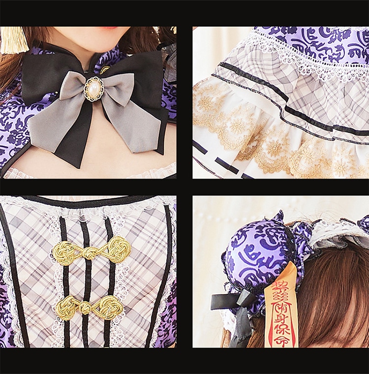 【即日発送】キャンディジュエルプリンセスチャイナ《ハロウィンコスプレ8点セット》【Malymoon/マリームーン】【CS25021】