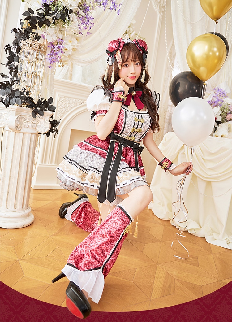 【即日発送】キャンディジュエルプリンセスチャイナ《ハロウィンコスプレ8点セット》【Malymoon/マリームーン】【CS25021】