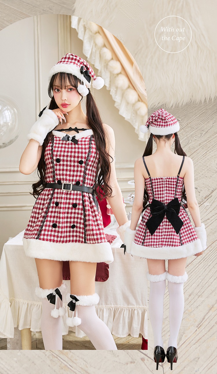 【即日発送】【中村里砂&藤咲凪着用】ココ・ピエドプールケープサンタ《クリスマスコスプレ9点セット》【Malymoon/マリームーン】【CS25071】