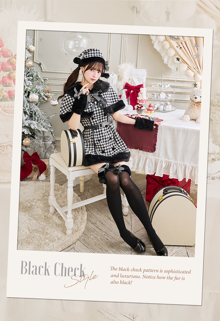 【即日発送】【中村里砂&藤咲凪着用】ココ・ピエドプールケープサンタ《クリスマスコスプレ9点セット》【Malymoon/マリームーン】【CS25071】