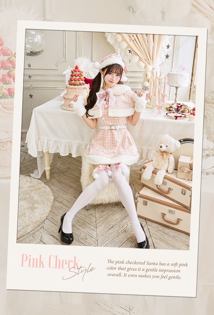 【即日発送】【中村里砂&藤咲凪着用】ココ・ピエドプールケープサンタ《クリスマスコスプレ9点セット》【Malymoon/マリームーン】【CS25071】