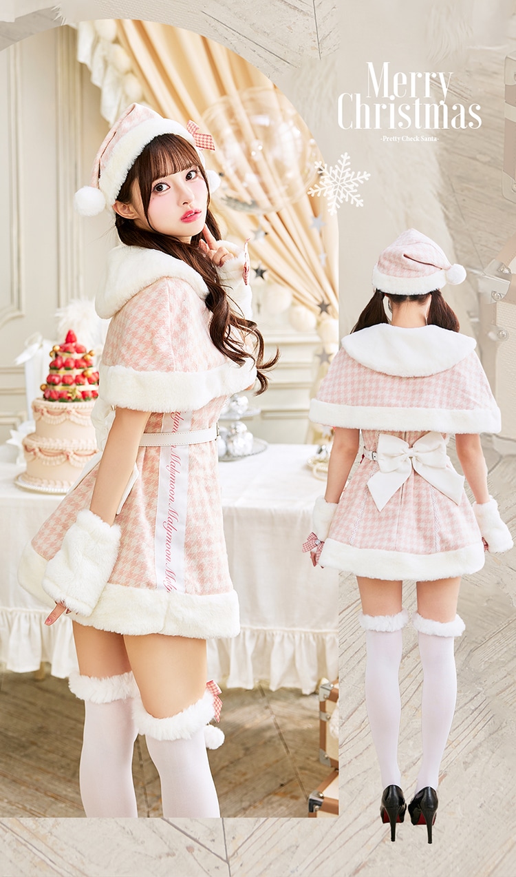 【即日発送】【中村里砂&藤咲凪着用】ココ・ピエドプールケープサンタ《クリスマスコスプレ9点セット》【Malymoon/マリームーン】【CS25071】
