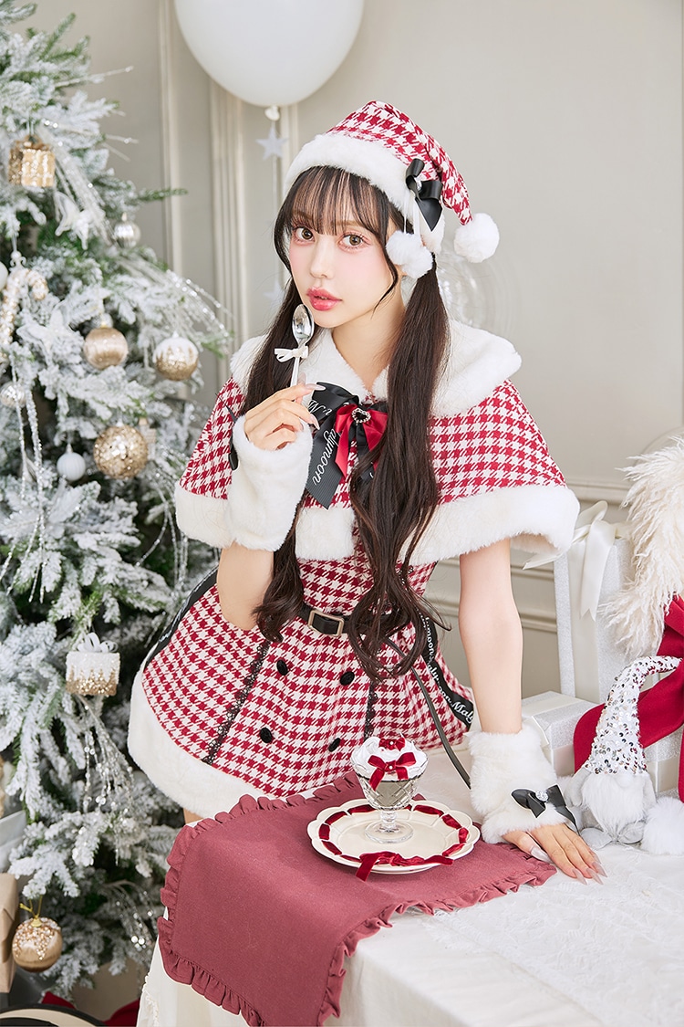【即日発送】【中村里砂&藤咲凪着用】ココ・ピエドプールケープサンタ《クリスマスコスプレ9点セット》【Malymoon/マリームーン】【CS25071】